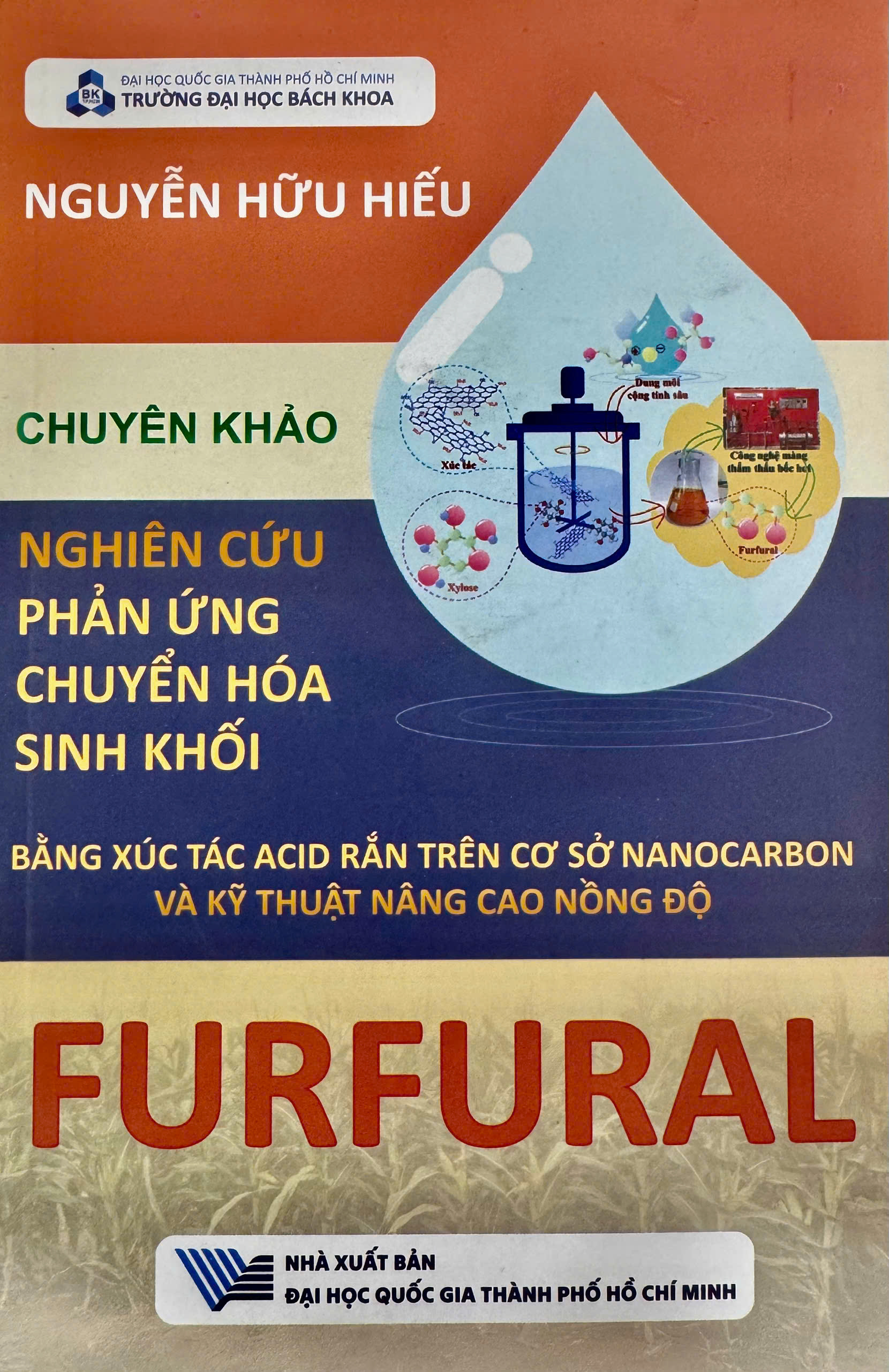 Chuyên khảo Nghiên cứu phản ứng chuyển hóa sinh khối bằng xúc tác Acid rắn trên cơ sở Nanocarbon và kỹ thuật nâng cao nồng đồ Furfural