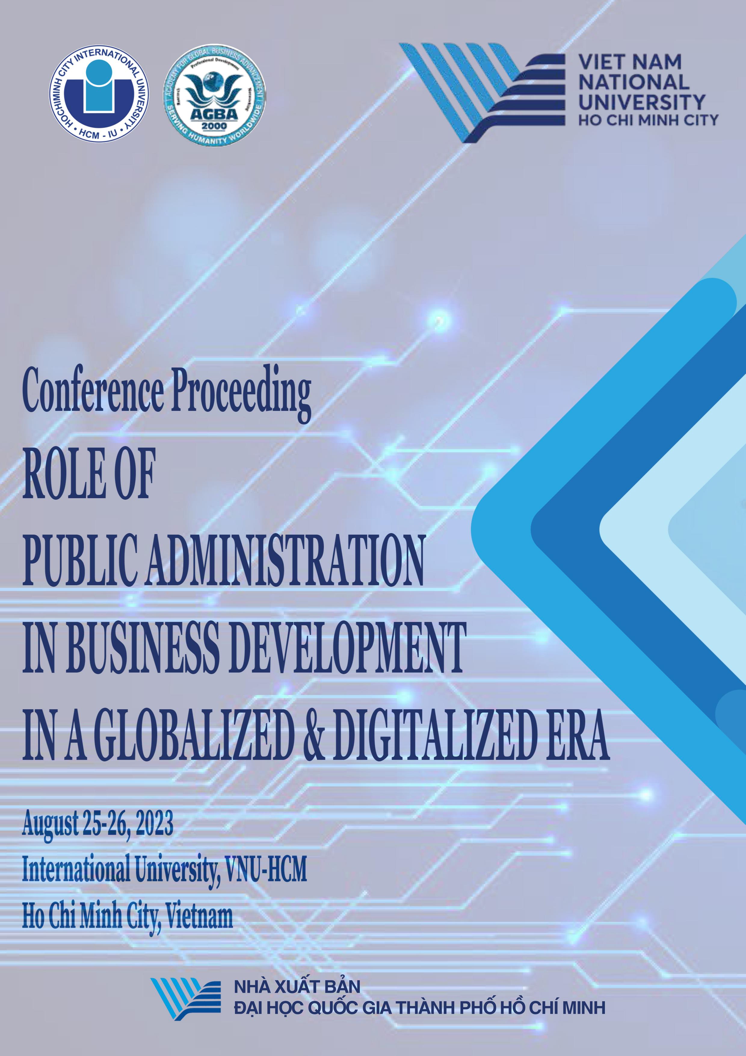 Conference Proceeding
“Role of Public Administration in Business Development in a Global & Digitalized Era”