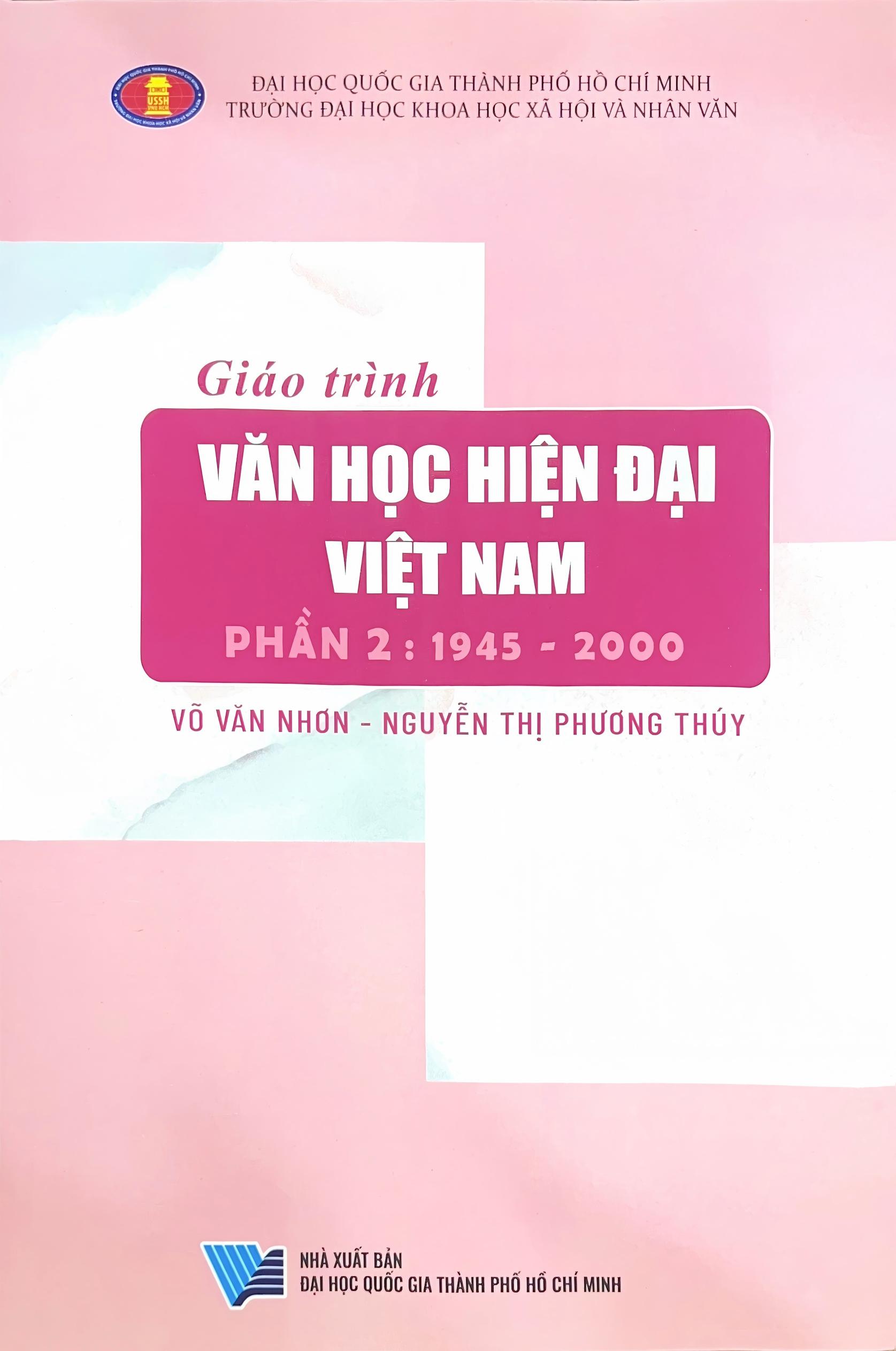 Giáo trình Văn học hiện đại Việt Nam (Phần 2: 1945 - 2000)