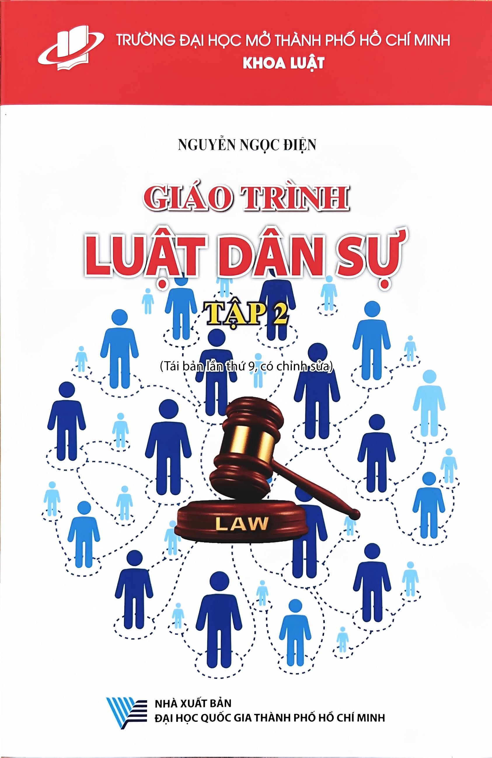 Giáo trình Luật Dân sự - Tập 2 (Tái bản lần thứ 9, có chỉnh sửa)