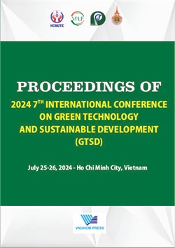 Proceedings of 2024 7th International Conference on Green Technology and Sustainable Development (GTSD), July 25-26,2024 - Ho Chi Minh City, Vietnam