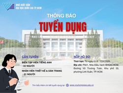 THÔNG BÁO TUYỂN DỤNG NHÂN SỰ